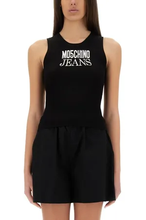 Moschino Slim-Fit Sleeveless Top With Bold Logo - Größe L