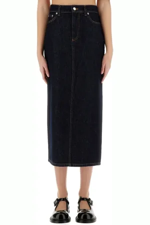 Moschino Classic High-Waisted Long Denim Skirt - Größe 40