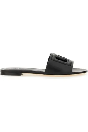 Dolce & Gabbana Sandalen - Slide Sandal With Logo - Gr. 36 (EU) - in - für Damen