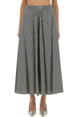 ALYSI Flowing Striped Maxi Skirt - Größe 42