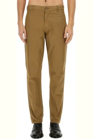 Aspesi Relaxed-Fit Brown Chino Pants With Subtle Sheen - Größe 48
