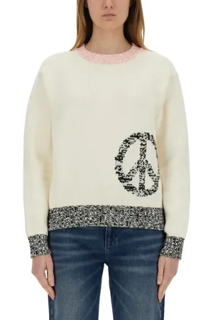 Moschino Relaxed Fit Sweater With Unique Inlay Pattern - Größe L