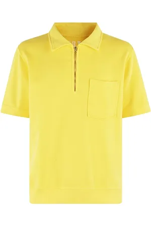 FORTELA Yellow Zip-Up Sweatshirt With Polo Collar - Größe L
