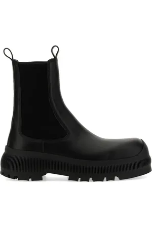 Jil Sander Stiefel - Black Calf Leather Chelsea Boots - Gr. 40 (EU) - in - für Damen