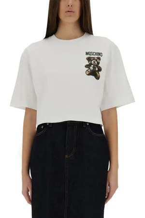 Moschino "Teddy Bear" Cropped T-Shirt - Größe L
