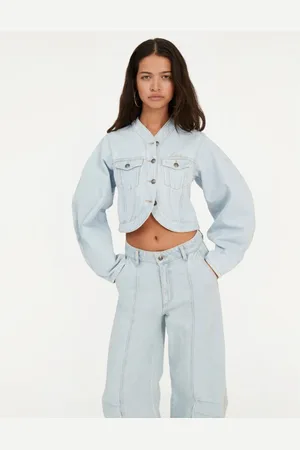 ROTATE Hellblaue Jeans mit gefittetem Bein - Größe 34
