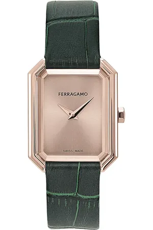 Salvatore Ferragamo Uhr - Quartz 2 Hands Watch S8-Ferragamo Crystal Tank - Gr. unisize - in Grün - für Damen