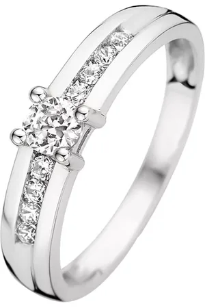 Isabel Bernard Ring - Saint Germain De Rennes 14 Karat Ring With Zirconi - Gr. 48 - in Silber - für Damen