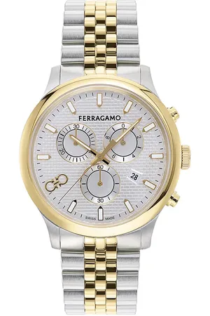 Salvatore Ferragamo Uhren - Quartz Chronograph Watch Ferragamo Duo Chrono - Gr. unisize - in Silber - für Damen