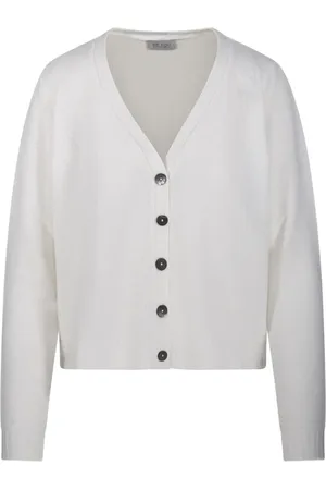 Be You V-Neck Cashmere Cardigan With Contrasting Buttons - Größe XS