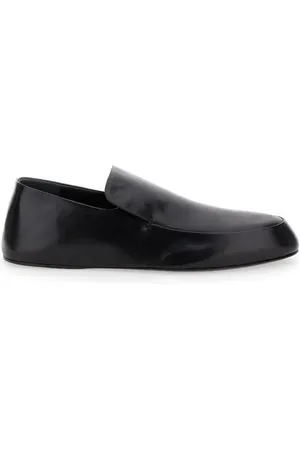 Jil Sander Black Flat Loafers With Almond Toe In Leather - Gr. 41 (EU) - in