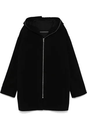 Rick Owens Black Gimp Coat - Größe 46