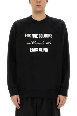 UNDERCOVER Relaxed Fit Black Sweatshirt With Bold Print - Größe 4