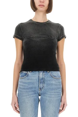Alexander Wang Slim Fit Black T-Shirt - Größe L