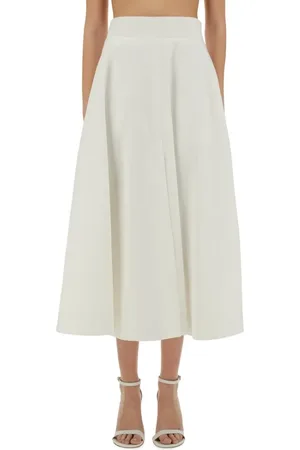 Patou Cotton Gabardine Long Flared Skirt - Größe 34