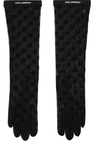Karl Lagerfeld Handschuhe - K/MONOGRAM TRANSPARENTE HANDSCHUHE - Gr. L - in - für Damen