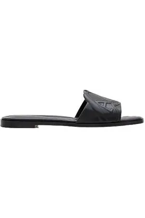 Alexander McQueen Sandalen - Flat Leather Slide Sandal - Gr. 36 (EU) - in - für Damen