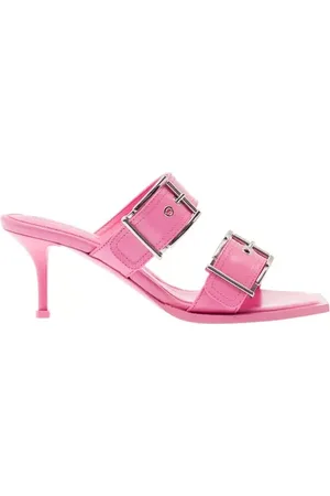Alexander McQueen Sandalen - Leather Sandal - Gr. 37,5 (EU) - in Rosa - für Damen