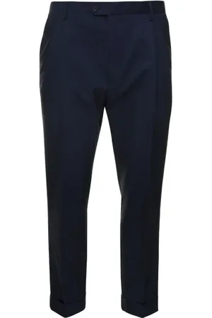REVERES 1949 Blue Tailored Trousers - Größe 48