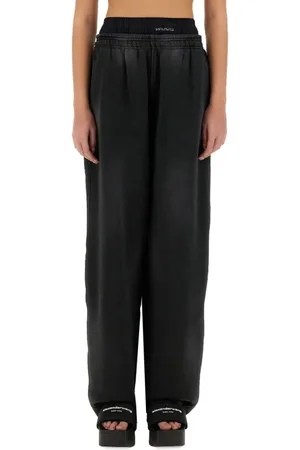 Alexander Wang Wide-Fit Pants With Logo Detail - Größe L