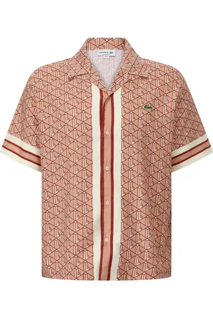 Lacoste Hemd mit Jacquardmonogramm - Größe 38