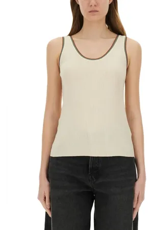 Paul Smith Ribbed Cotton Blend Tank Top - Größe L
