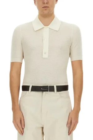 Tom Ford Cotton And Silk Polo Shirt - Größe 48