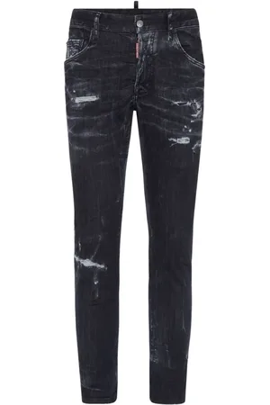 Dsquared2 Distressed Stretch-Cotton Slim Jeans - Größe 46