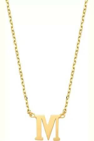 Isabel Bernard Halskette - Le Marais Chloé 14 Karat Initial Necklace Letter M - Gr. unisize - in - für Damen