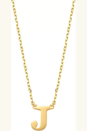 Isabel Bernard Halskette - Le Marais Chloé 14 Karat Initial Necklace Letter J - Gr. unisize - in - für Damen