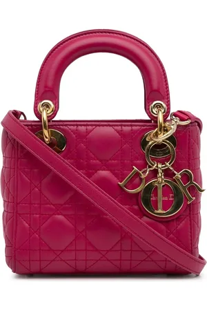 Dior Crossbody Bags - 2014 Mini Lambskin Cannage Lady Dior - Gr. unisize - in Gold - für Damen