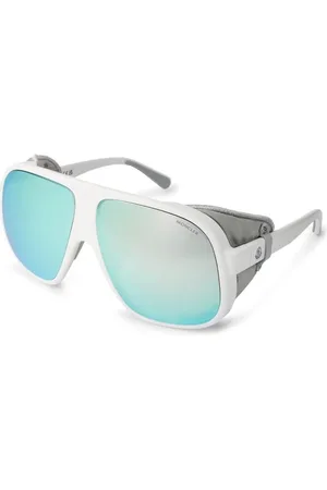 Moncler Sonnenbrillen - Ml0206 Diffractor Logo Sunglasses - Gr. unisize - in Weiß - für Damen