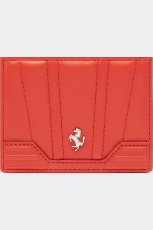 FERRARI GT Kartenetui aus Leder mit Karosserie-Motiv