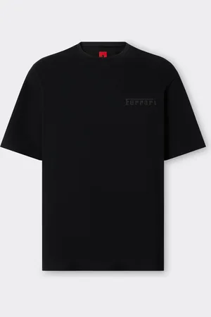 FERRARI T-Shirt aus Baumwolle mit -Maxilogo