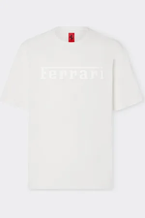 FERRARI T-Shirt aus Baumwolle mit -Maxilogo