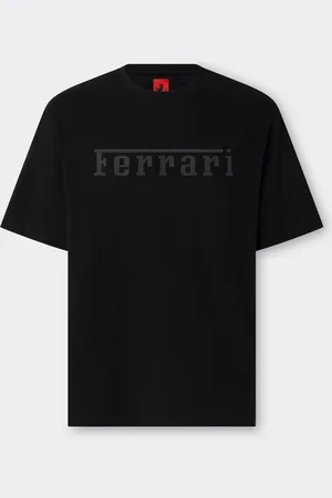 FERRARI T-Shirt aus Baumwolle mit -Maxilogo