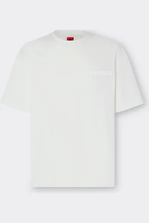 FERRARI T-Shirt aus Baumwolle mit -Maxilogo
