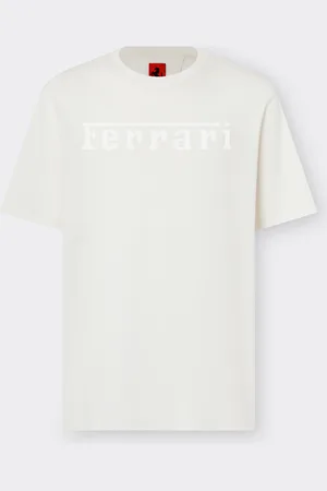 FERRARI Baumwoll-T-Shirt mit -Logo