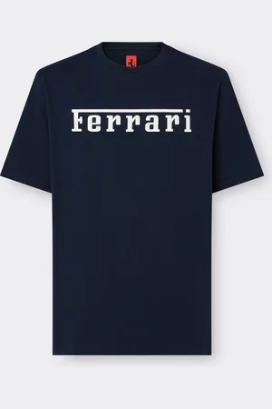 FERRARI Baumwoll-T-Shirt mit -Logo