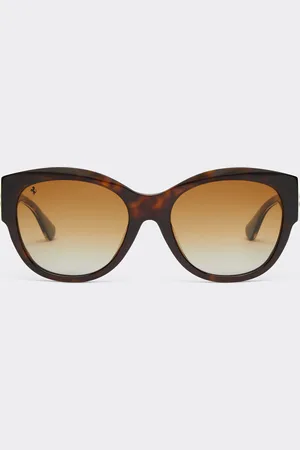 FERRARI Sonnenbrille aus Acetat in Havana mit polarisierten braunen Gläsern mit Farbverlauf
