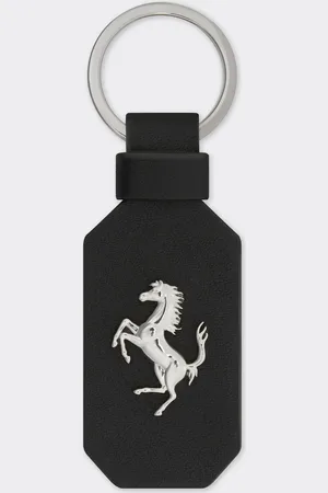 FERRARI Schlüsselanhänger aus Leder mit tänzelndem Pferd