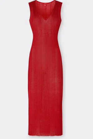 FERRARI Ärmelloses Kleid aus Viskose und Lurex