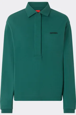 FERRARI Langärmeliges Poloshirt mit -Logo