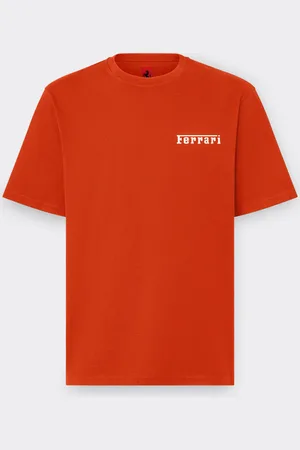 FERRARI Baumwoll-T-Shirt mit -Logo