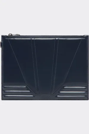 FERRARI GT-Tasche aus gebürstetem Leder mit Reißverschluss