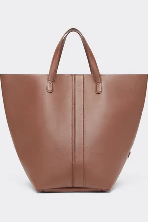 FERRARI Tote Tasche aus glattem Nappaleder