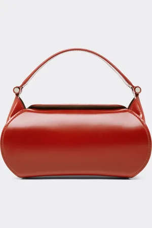 FERRARI Dino Tasche mit Schulterriemen aus glänzendem Leder