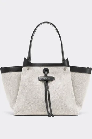 FERRARI Mini-Tasche aus Segeltuch und Leder