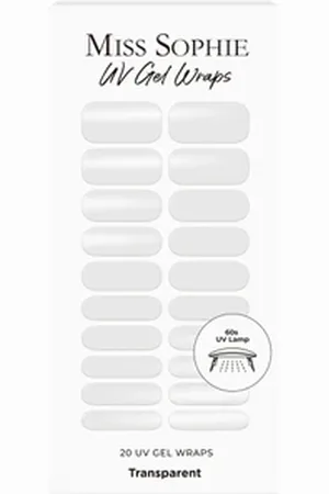 MISS SOPHIE UV Gel Wraps Transparent Nagelfolie