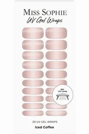 MISS SOPHIE UV Gel Wraps Iced Coffee Nagelfolie